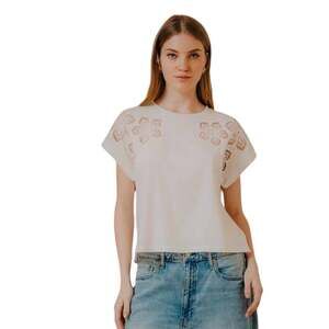 Love the Label Harper Embroidered Tee Shirt in White L